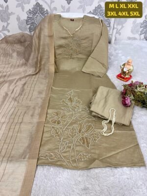 Alternative view of Launching New Designers Kurti Pent Dupatta Set