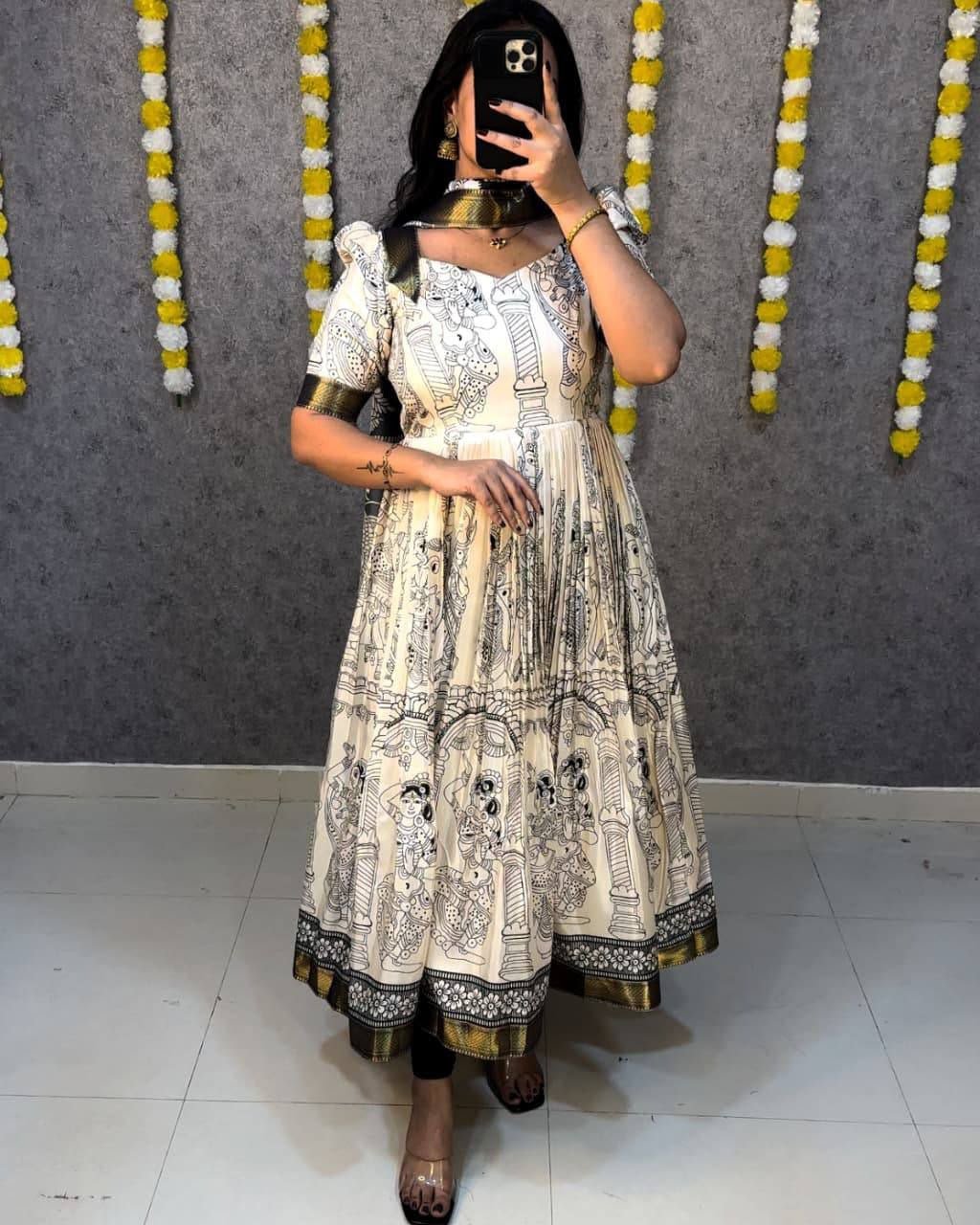 Launching Telugu Bigboss Ritu choudhary kalamkari Anarkali Recreation - Image 3