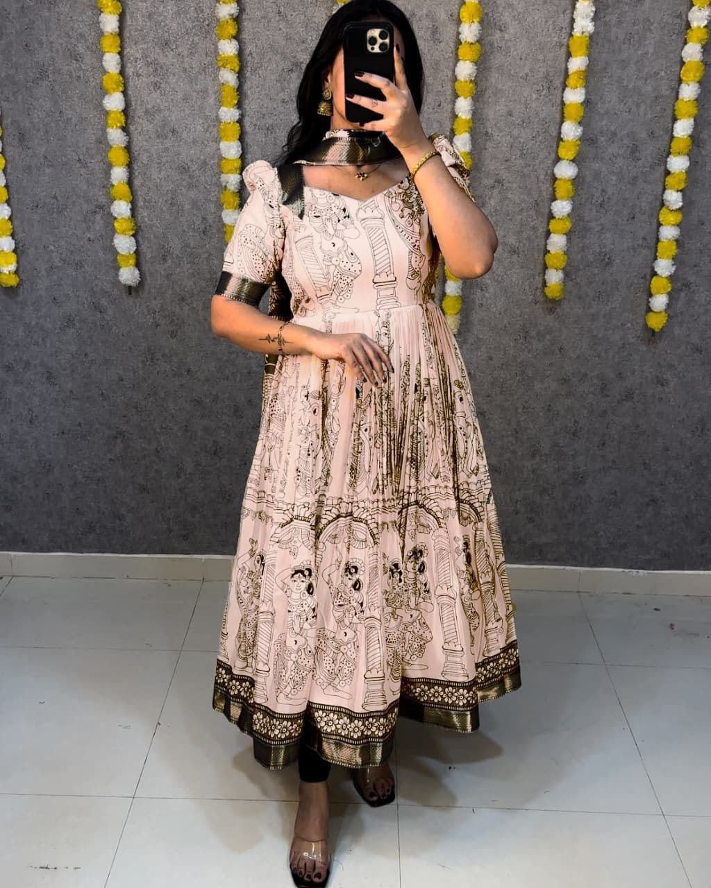 Launching Telugu Bigboss Ritu choudhary kalamkari Anarkali Recreation - Image 5