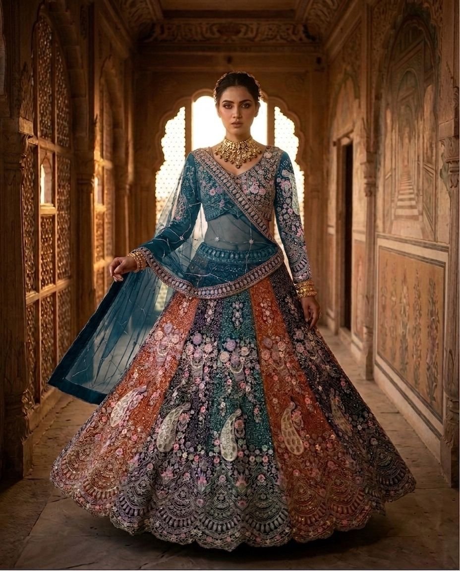 AK Launching Coding Sequins Work Lehenga, Exceptional Quality with Can-Can and Canvas Layers, A Perfect Fusion of Glamour and Comfort