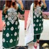 KURTI HEAVY RAYON COTTON FABRIC WID CHICKEN KARI STYLE EMBROIDERY WORK