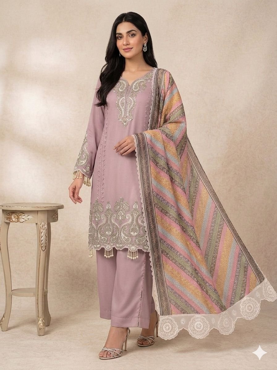THIS WEDDING SEASON WEAR OUR BEAUTIFUL SEQUENCE EMBROIDERED TOP , PLAZZO WITH DUPATTA