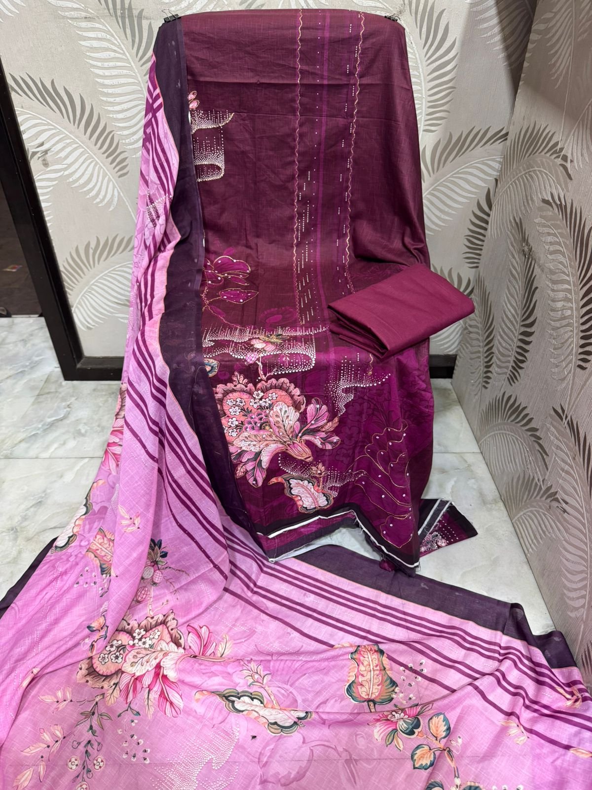 EXCLUSIVE DISCHARGE PRINT EMBROIDERED MAL DUPATTA COLLECTION