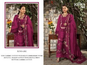 CAMBRIC COTTON WITH HEAVY EMBROIDERY WORK
