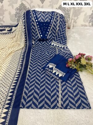 Alternative view of Featuring beautiful Heavy Suit Set which is beautifully decorated with weaving and  embroidery with matching pants and  dupatta