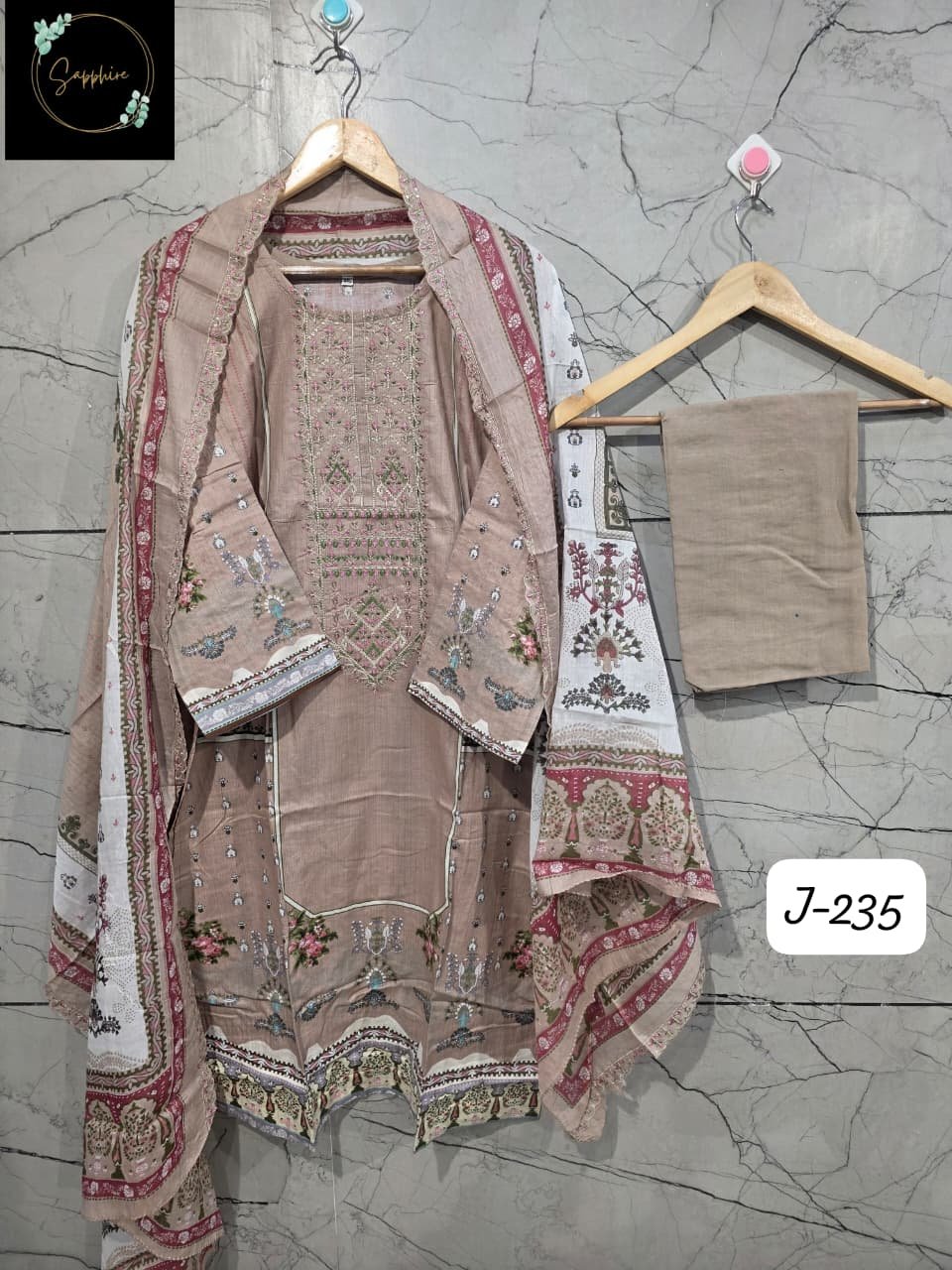 READYMADE LAWN SUITS WITH HEAVY EMBROIDERY & CUTWORK DUPATTA