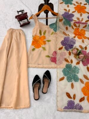 Alternative view of Designer Palzoo Set  Elegant Ethnic Wear