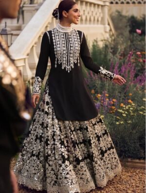AK Fashion is Launching Embroidered Lehenga top dupatta