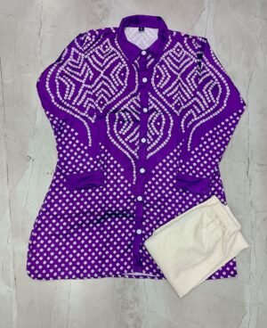 Alternative view of Pure Burbary Silk & CORD SET SET