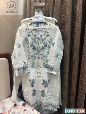 Alternative view of CHIKANKARI COTTON STITCHED (INNER STITCHED) WITH STITCHED COTTON BOTTOM WITH COTTON DIGITAL PRINTED DUPATTA