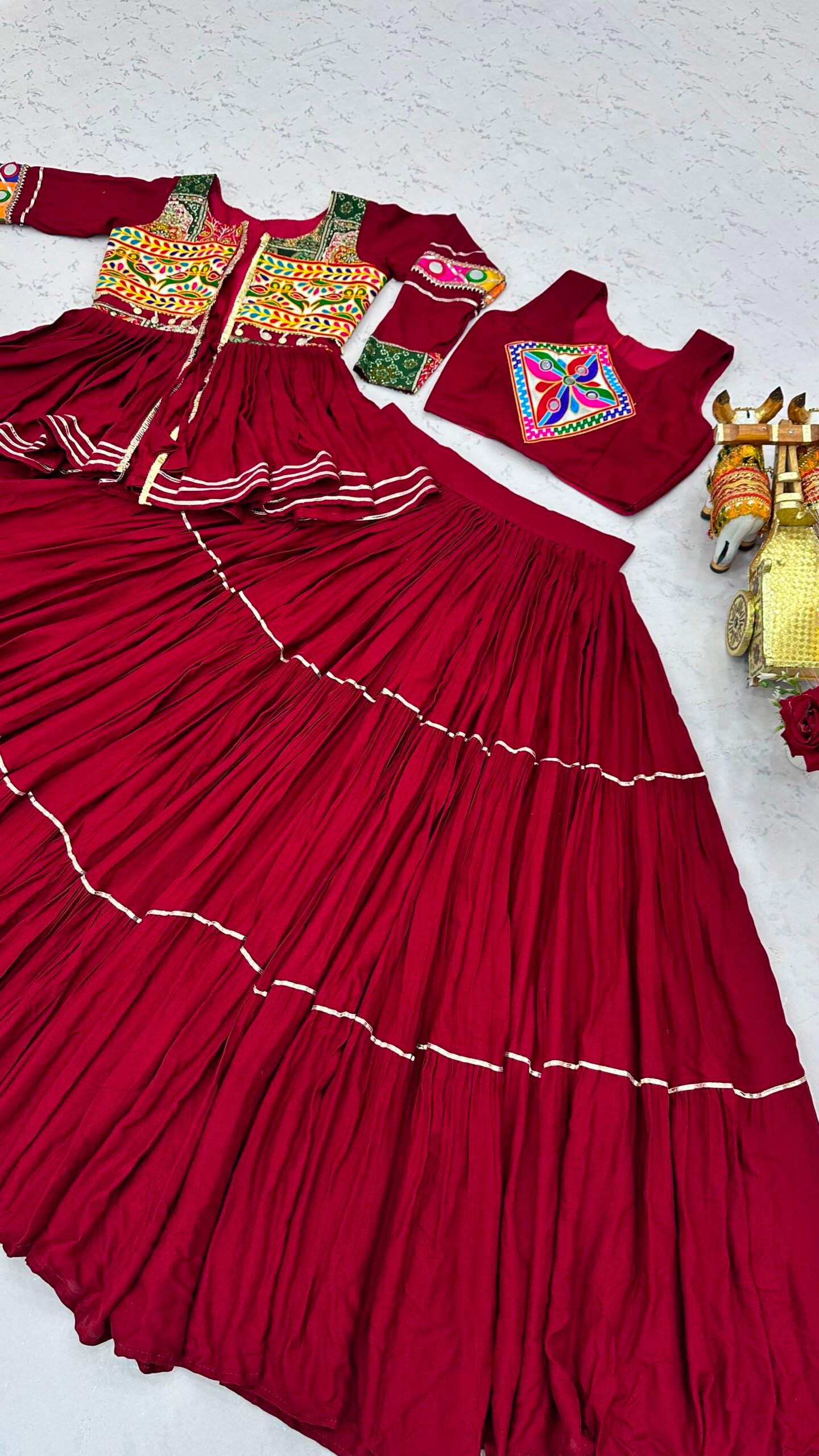 AK Creation is Launching Navratri Special Gamathi Work Lehenga choli - Image 4