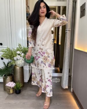 Upgrade your ethnic wardrobe with this elegant Pure Lilan cotton  2 piece set, crafted in premium lilan Cotton soft cotton fabric for all-day comfort.
