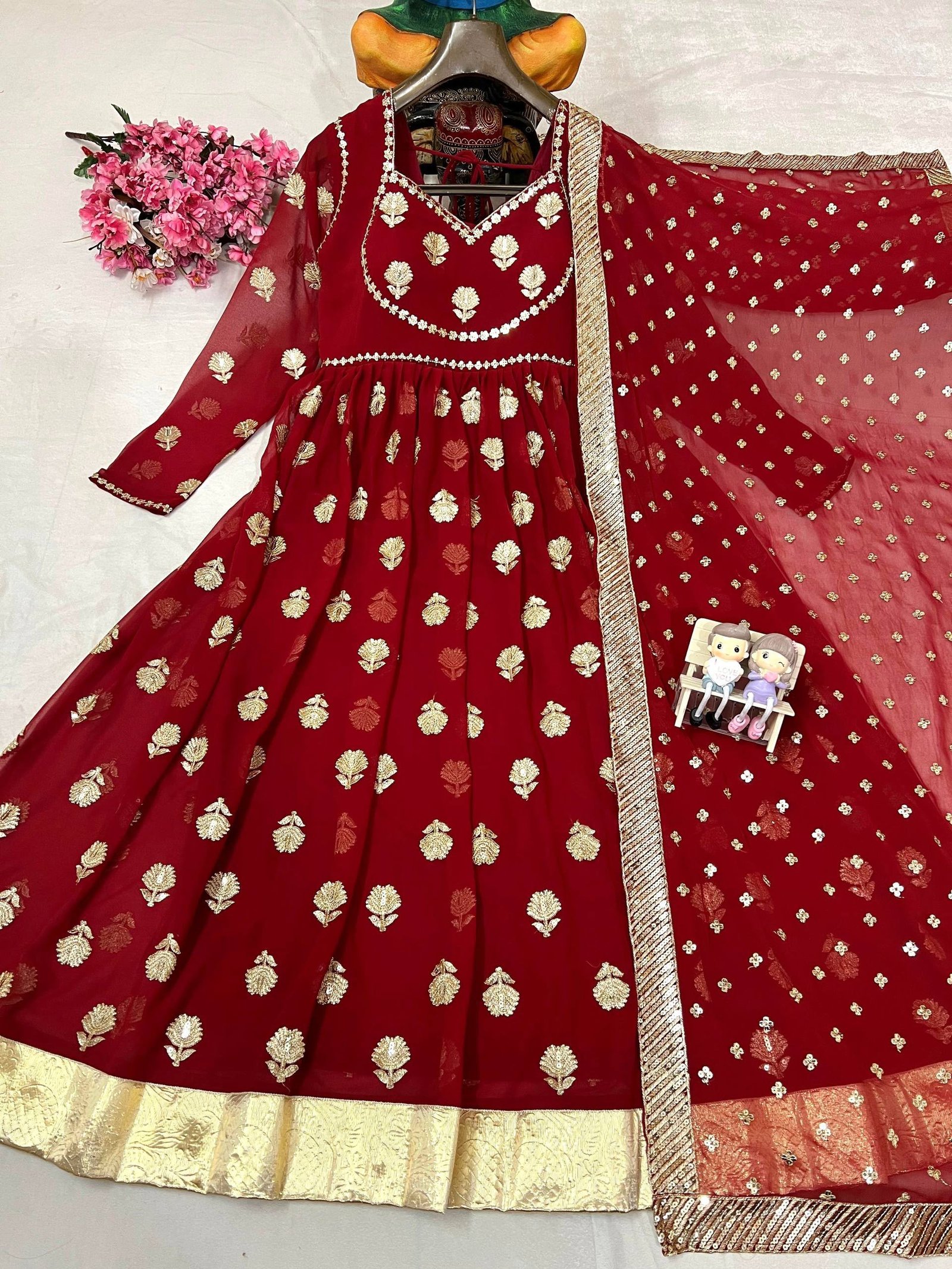ENHANCE THE BEAUTY OF YOUR WARDROBE WITH THIS NEWLY LAUNCHED ANARKALI GOWN - Image 2