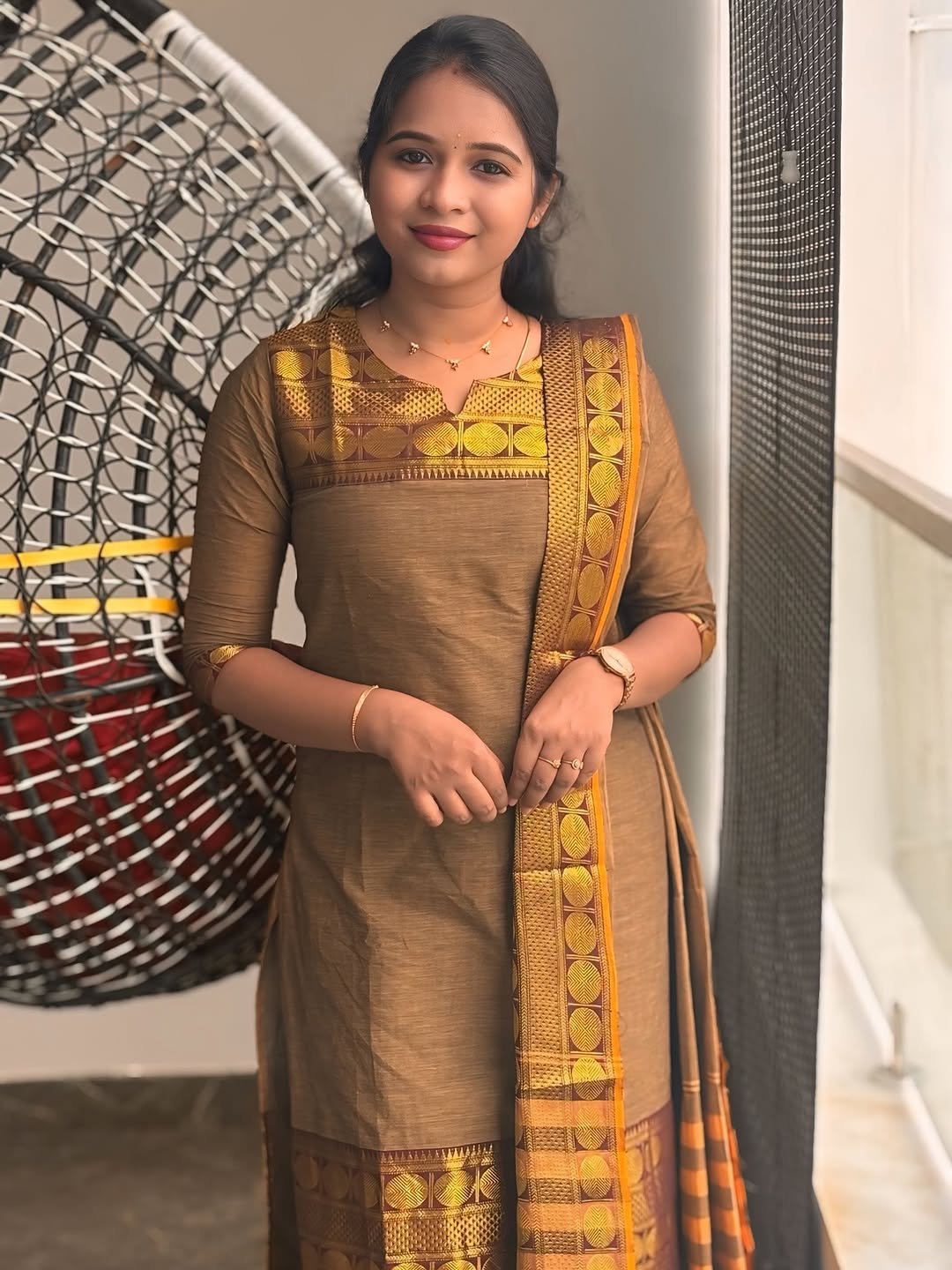 Introducing New Kanchi Cotton Trendy Kurta Dupatta Set (2 Piece)