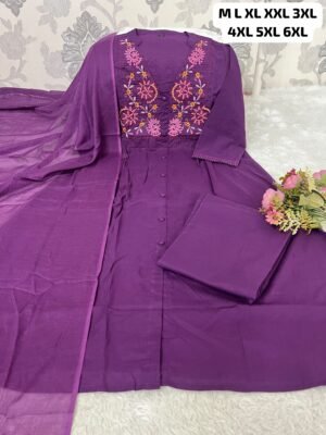 Alternative view of ELEGANT COTTON A-LINE KURTi