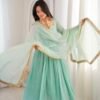 Elegant Designer Anarkali Three Piece Set