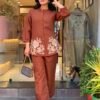 Pure Cotton Cord-set With Beautiful Embroidery Work