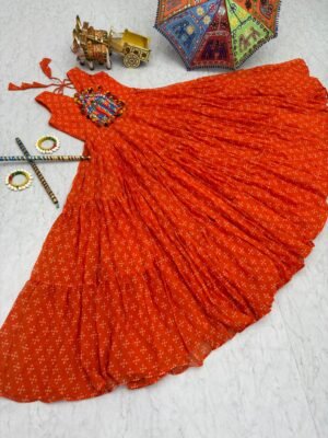 Alternative view of AK Creation is Launching Navratri Special Gamathi Work Gown