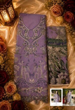 Top pure cotton with heavy embroidery 