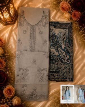 Alternative view of Top pure cotton with heavy embroidery 