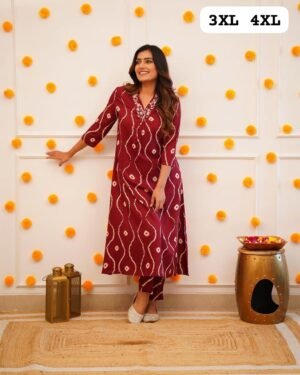 REYON SLUV KURTI WITH PANT