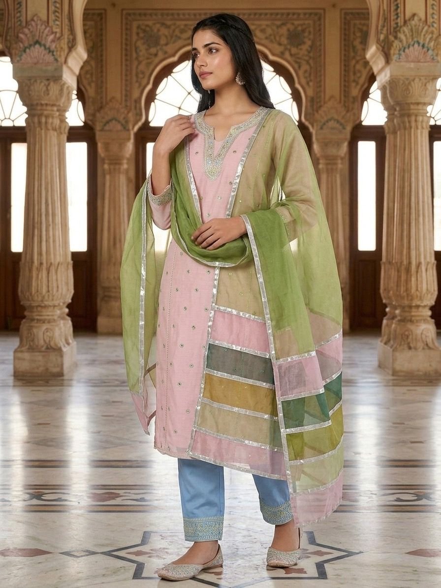 PRESERNTING NEW HIT DESIGN COLLECTION EMBROIDERY AND SEQUINS WORK TOP-BOTTOM WITH DUPATTA
