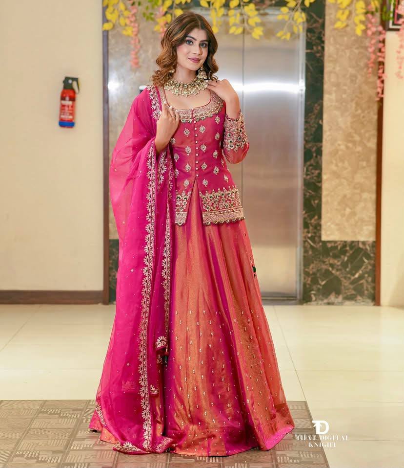 New Designer Party Top Lehenga & Dupatta Set - Image 3