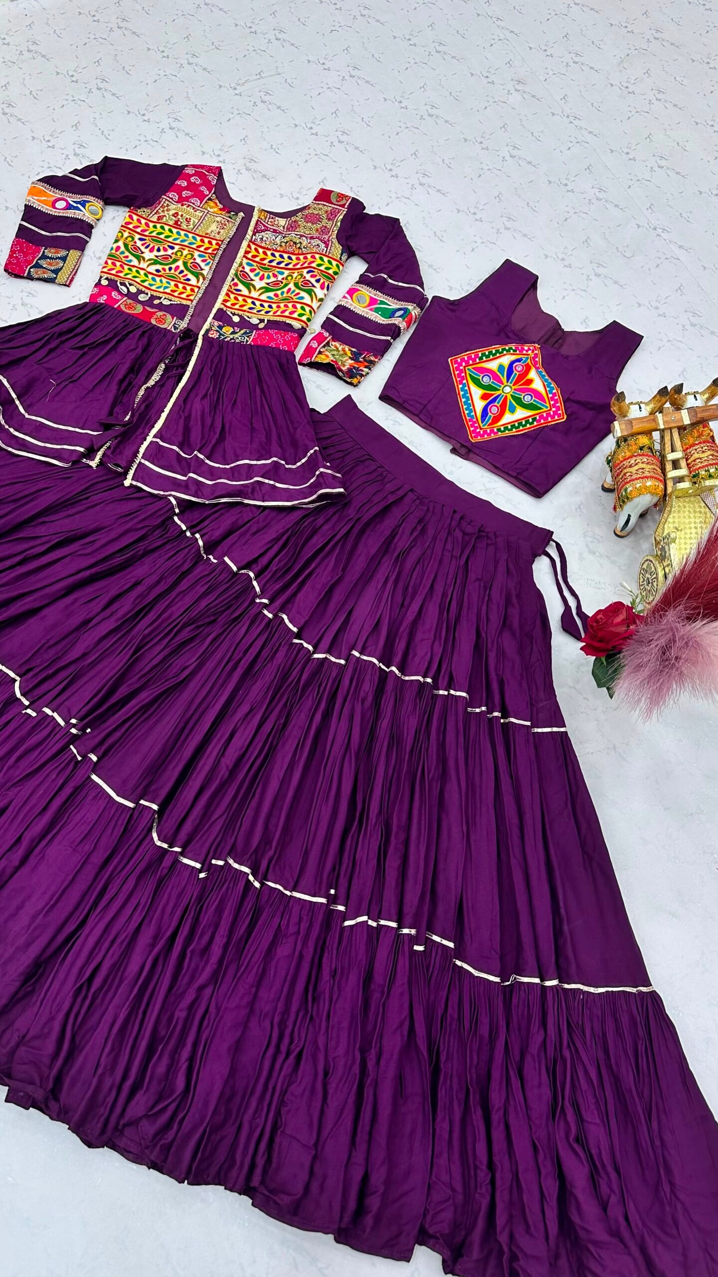 AK Creation is Launching Navratri Special Gamathi Work Lehenga choli - Image 2