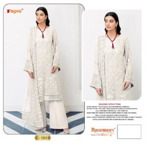GEORGETTE EMBROIDERED WITH HANDWORK