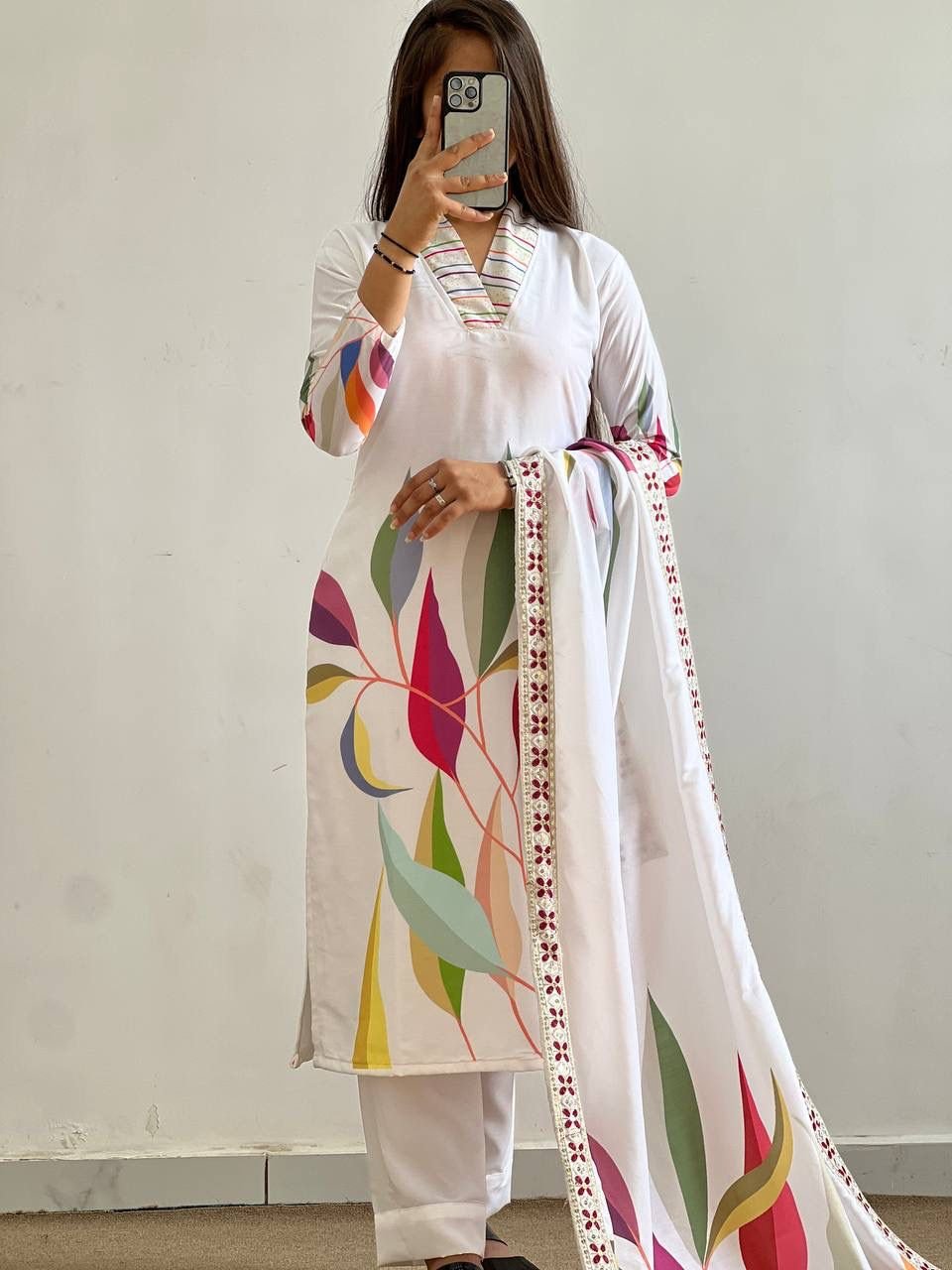 PRESERNTING NEW FANCY DESIGN WITH DIGITAL PRINTED TOP - PENT WITH DUPATTA