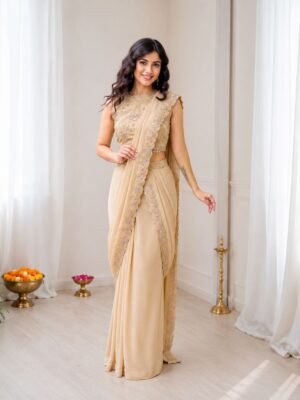 Get festive ready in our new Trending Stylelish Lehenga  set  With Embroidery Work detailing.