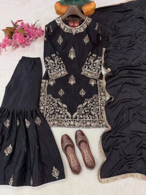 Alternative view of ENHANCE THE BEAUTY OF YOUR WARDROBE WITH THIS NEWLY LAUNCHED KURTI & SHARARA SET