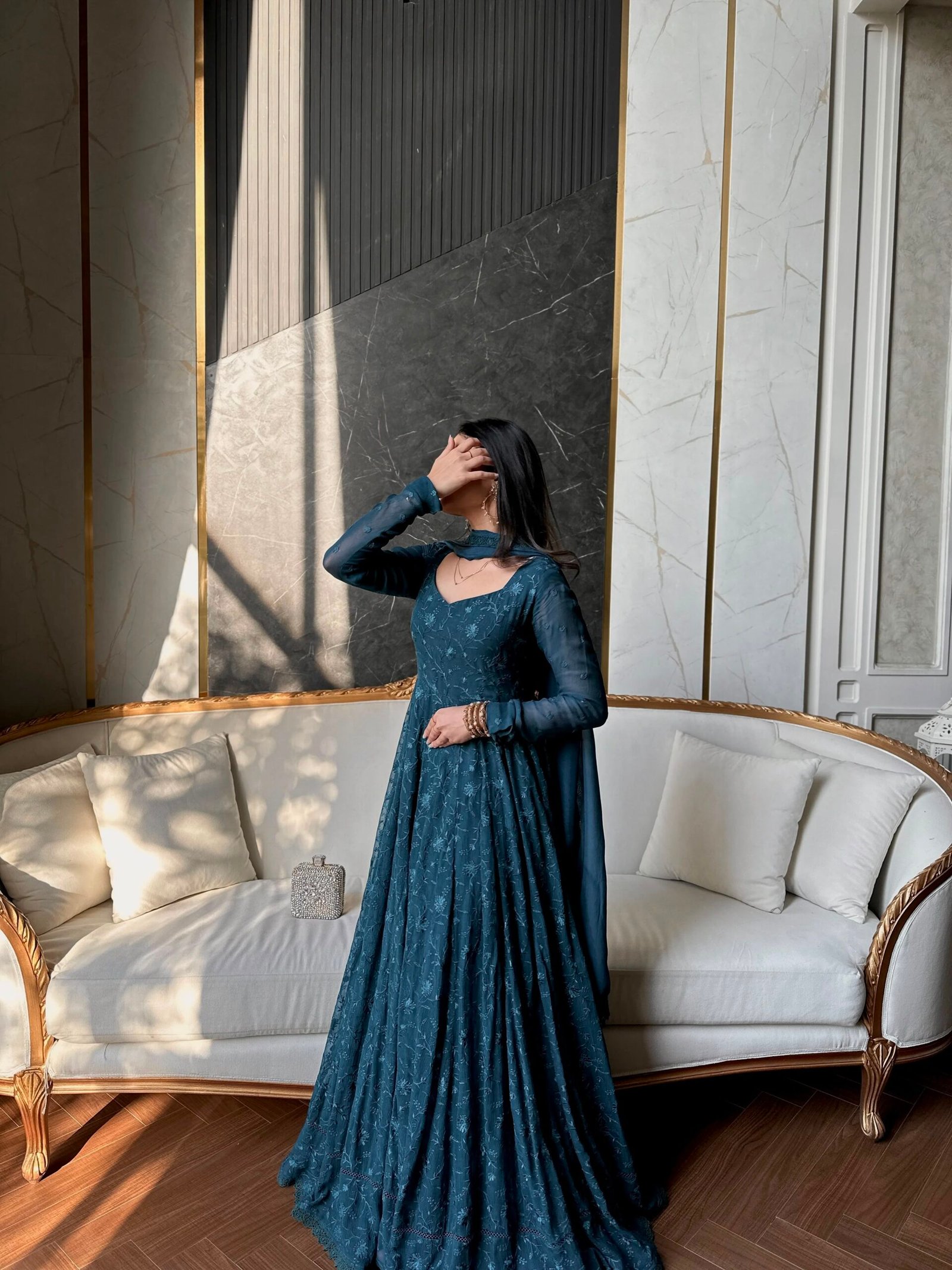 PRESENTING 2 PIECE STYLISH GOWN WITH BEAUTIFUL DUPATTA - Image 5