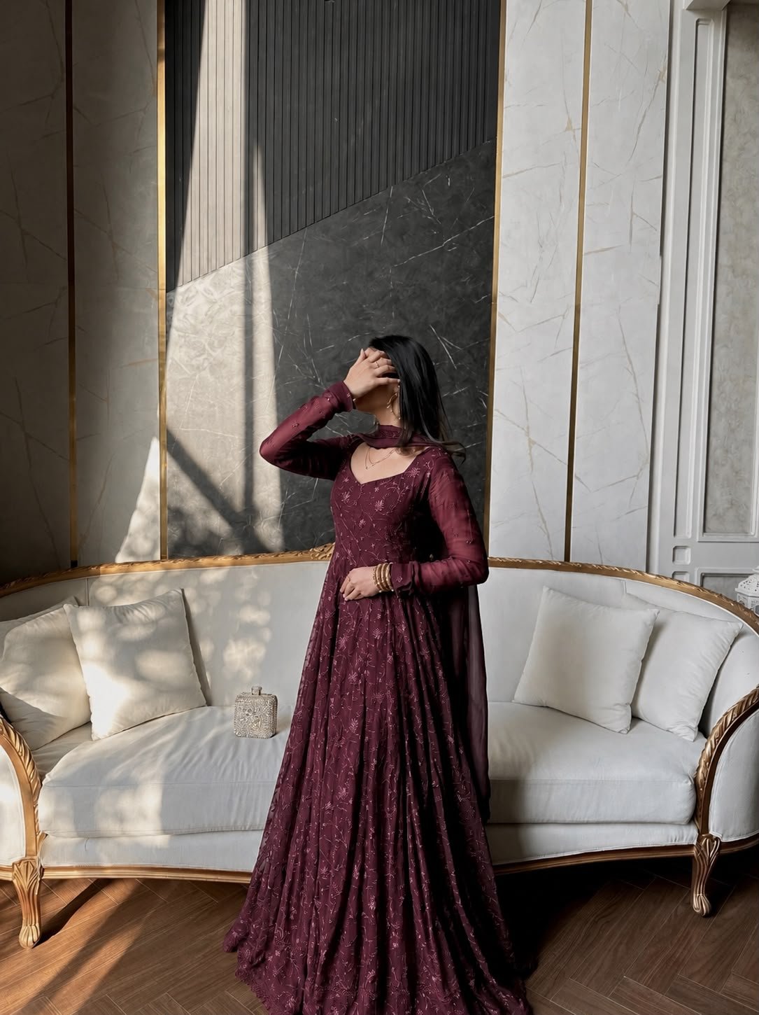 PRESENTING 2 PIECE STYLISH GOWN WITH BEAUTIFUL DUPATTA - Image 3