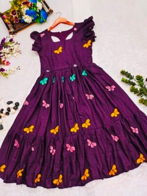 Alternative view of Mox Launching beautiful Butterfly -embroidery
