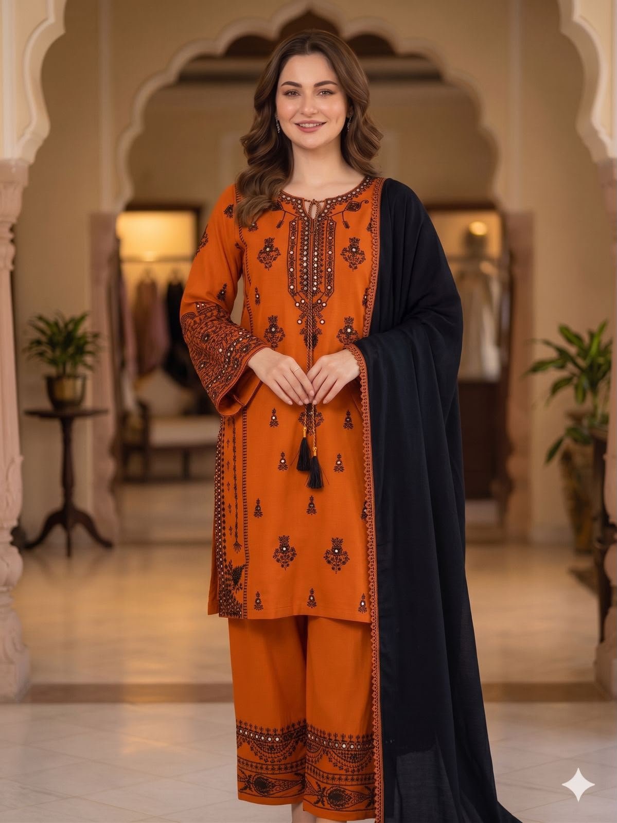 THIS WEDDING SEASON, TRY OUR DESIGNER EMBROIDERY WORK WITH PAPERWORK MIRROR EFFECTED SUIT - Image 5
