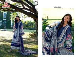 Pure cotton with heavy patch embroidery (4 patches )