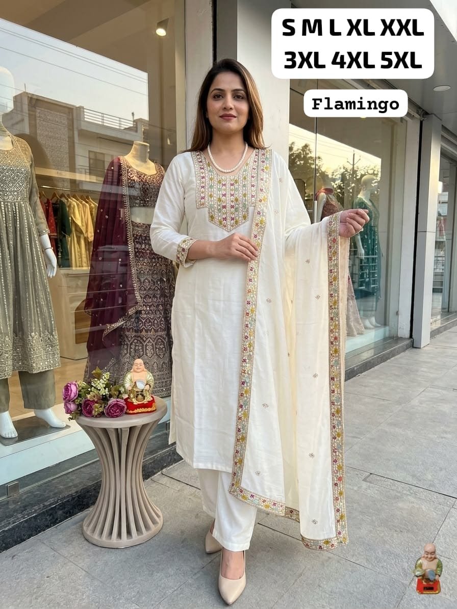 Must-Have Ethnic Wear: Flamingo Silk Set
