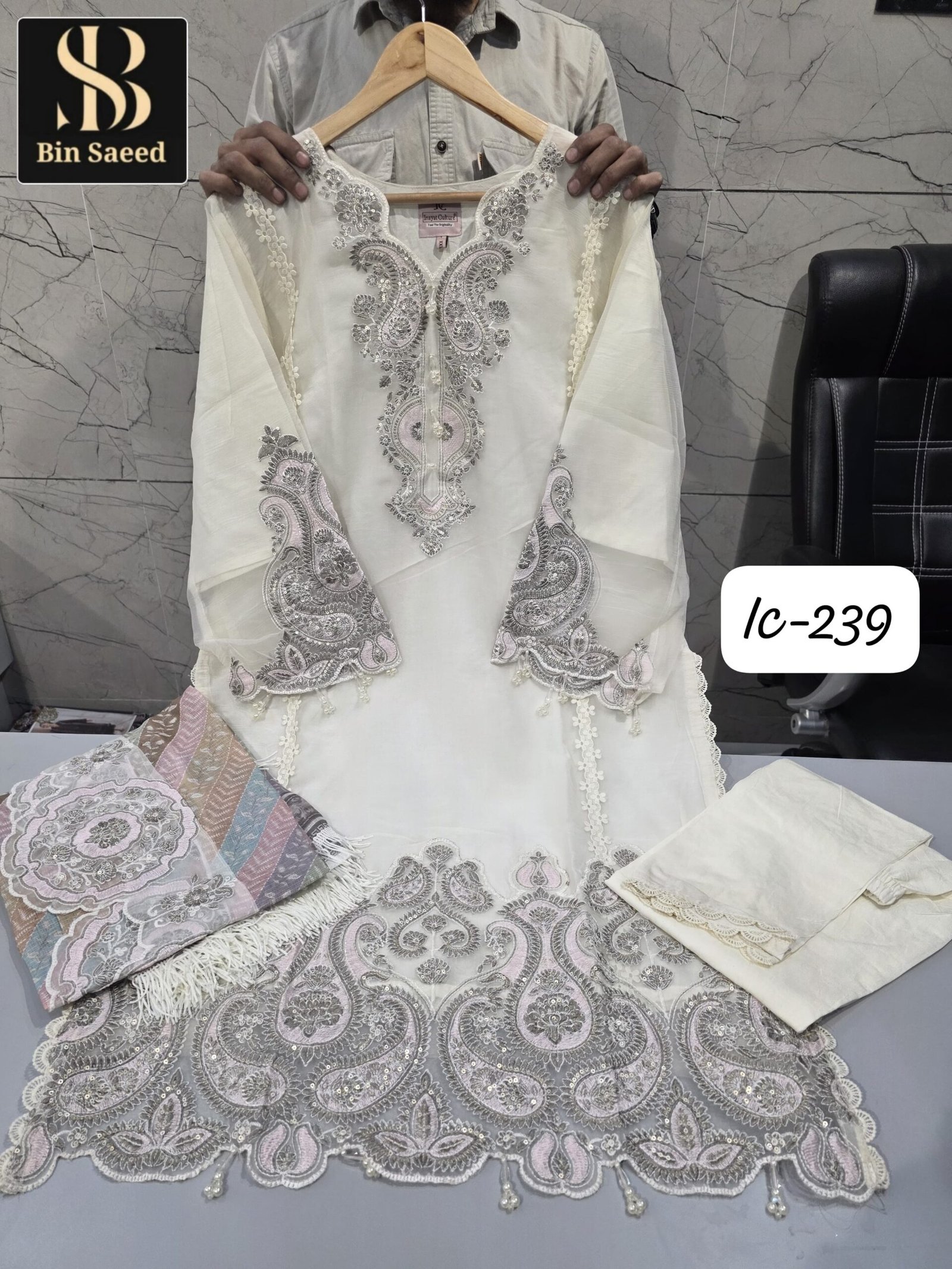 BIN SAEED PRESEND NEW SERIES OF READYMADE ORIGINAL SUITS - Image 5