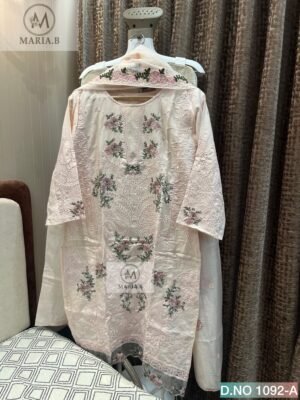 CHIKANKARI COTTON STITCHED (INNER STITCHED) WITH STITCHED COTTON BOTTOM WITH KOTA CHEX EMBROIDERY DUPATTA