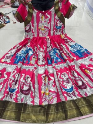 Alternative view of Launching Telugu  kalamkari Anarkali Recreation