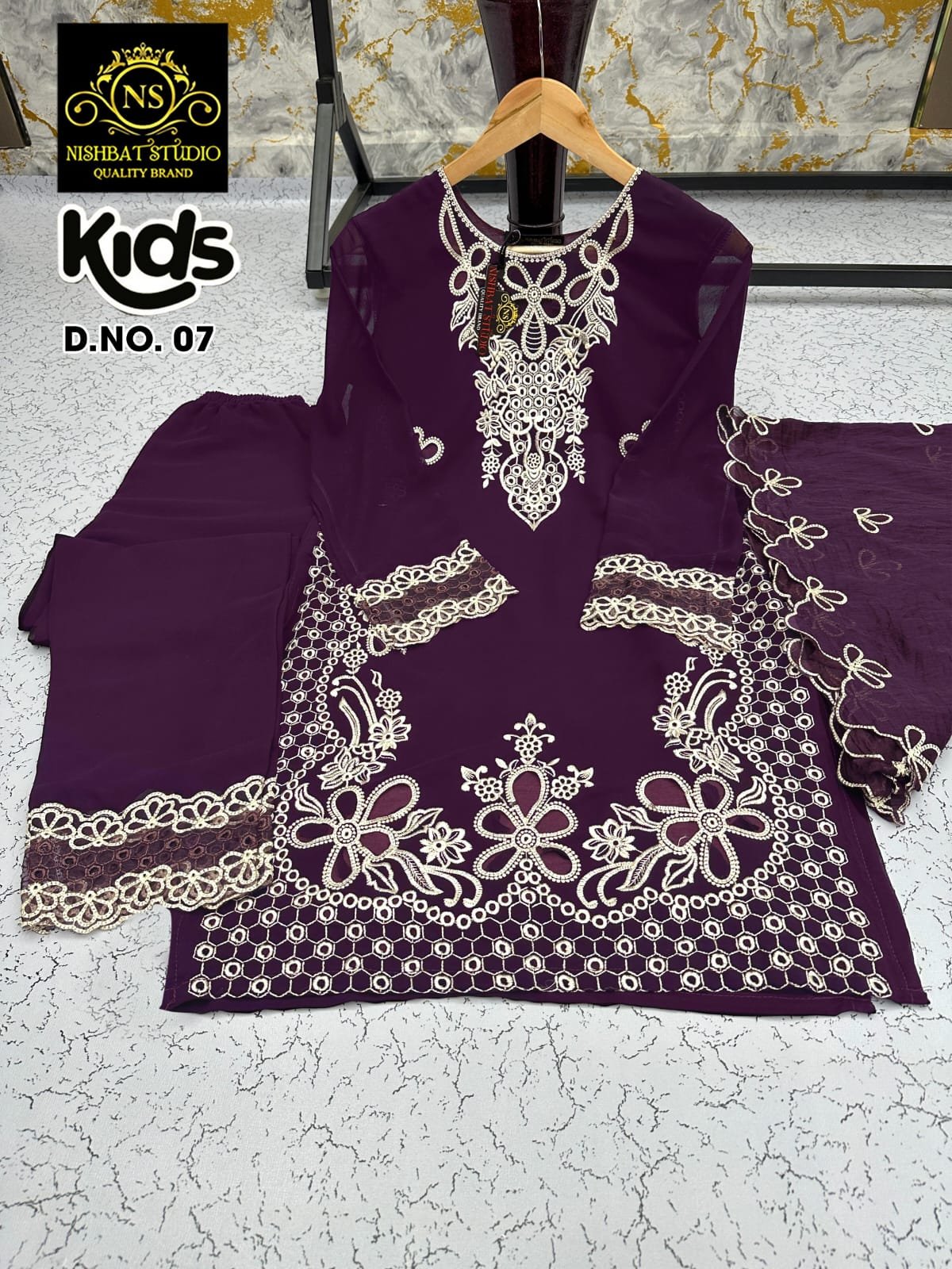 Designer neck cutwork kurti & Embroidery Sleeve , Gorgeous Looking With Attractive designer cutwork Pant With chanderi embroidery cut work Duptta - Image 2