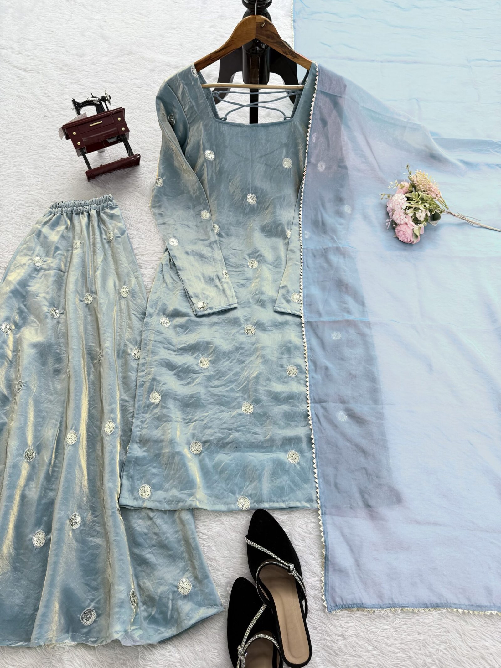 Step into effortless charm with our exclusive 3-piece set β crafted for comfort, stitched with grace. - Image 2