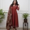 Look straight out of a dreamy movie set as  you turn around and walk in this elegant flaired suit ! The perfect of traditional wear*