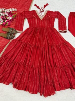 Alternative view of Presenting New  Designer Anarkali Suit In New Fancy Style