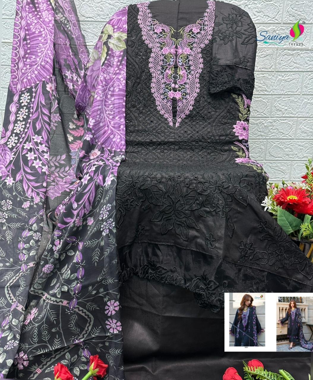COTTON WITH CHIKANKARI EMBROIDERED