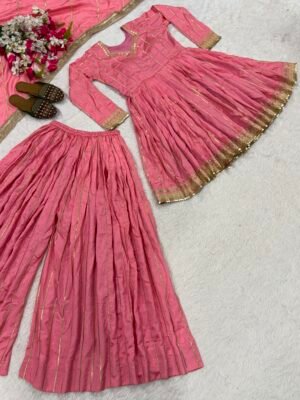Alternative view of Presenting New  Đěsigner Anarkali Suit In New Fancy Style