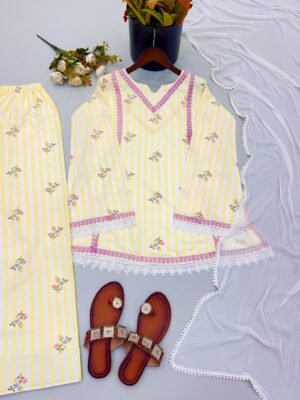 Alternative view of Heavy Pure Natural Crep .Fully Fancy Sleeves