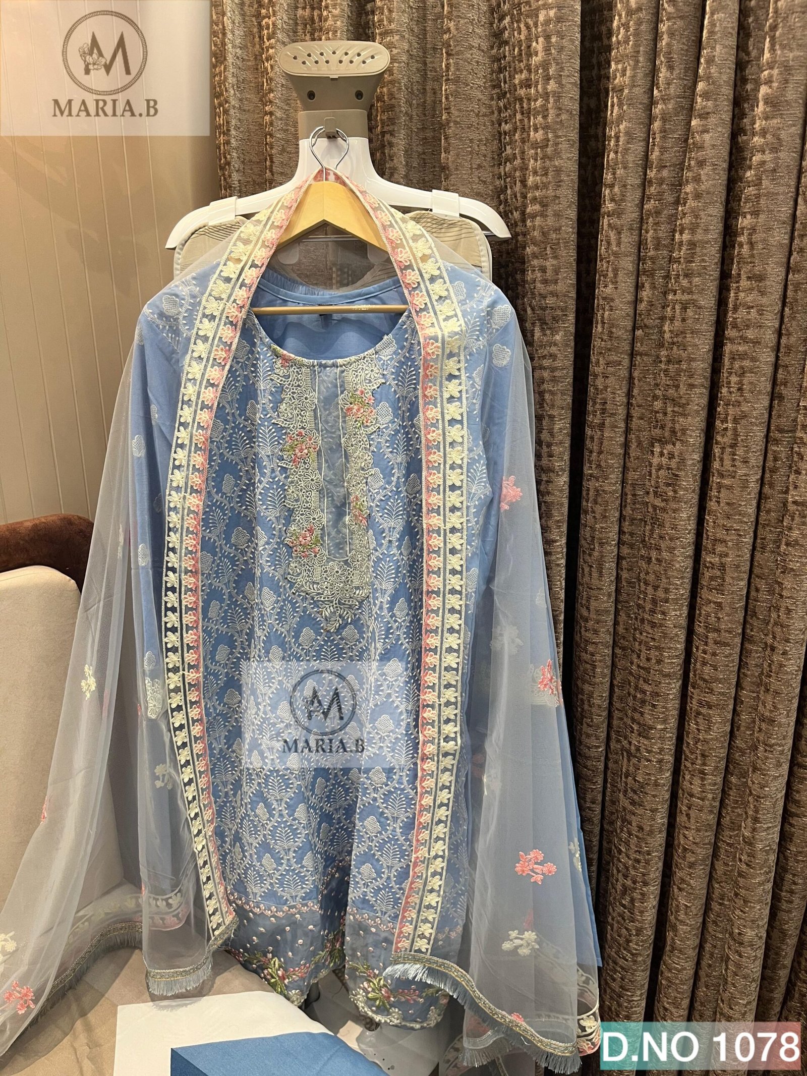 FULL STITCHED COTTON TOP WITH HEAVY EMBROIDERY WORK - Image 2