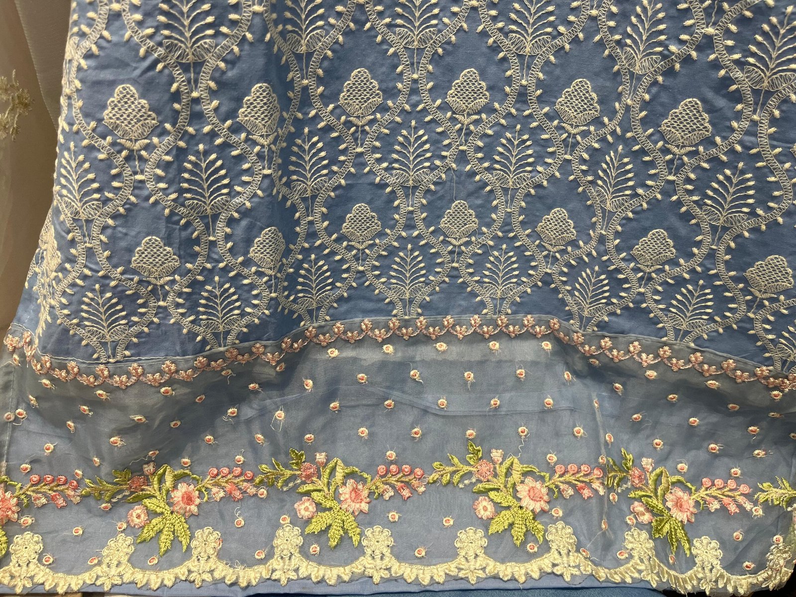 FULL STITCHED COTTON TOP WITH HEAVY EMBROIDERY WORK - Image 4